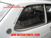 DATSUN B110 REAR QUARTER WINDOW RUBBERS 